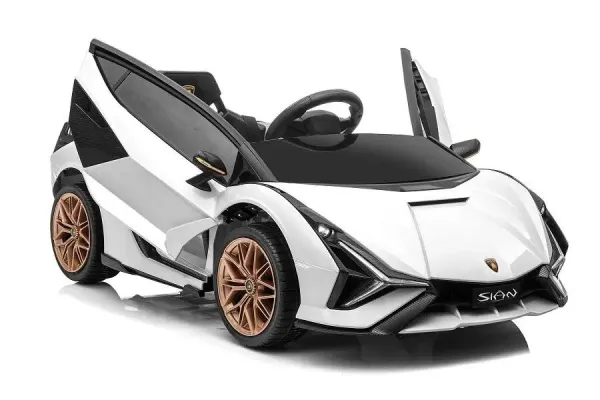 Elektro Kinderauto, Lamborghini Sian, lizenziert,12V Akku, 2 Motoren- 2,4Ghz Fernsteuerung, MP3, Ledersitz+EVA